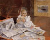 威廉 梅里特 查斯 : Child with Prints